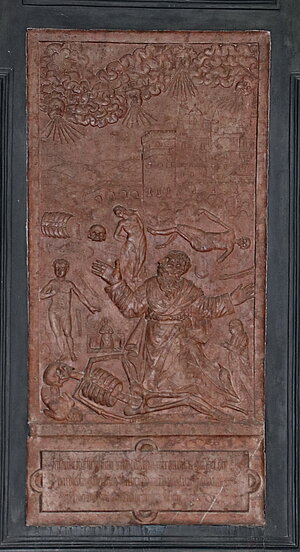 Kirchberg am Walde, Pfarrkirche hl. Johannes der Täufer, Epitaphien der Herren von Sonderndorf, 1561-1607, Auferstehung der Toten
